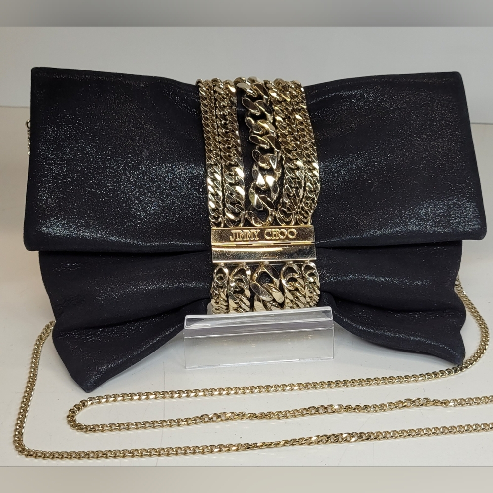 SOLD!!!!Jimmy Choo Black  Evening  Handbag 🩷 - Picture 2 of 13